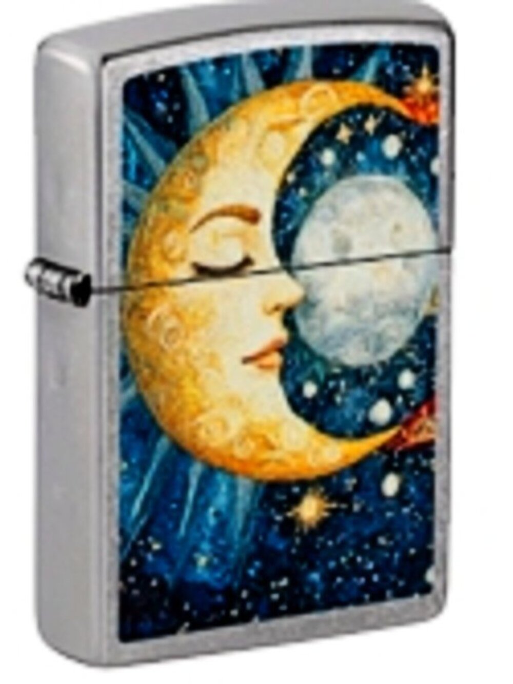 Sharp Smiling Moon Astrology Zippo Lighter